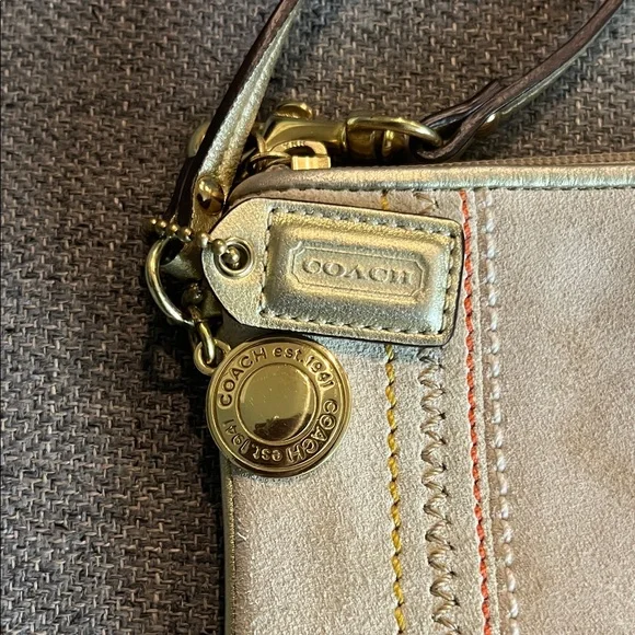 Coach Suede Wristlet Clutch for Fall - Picture 2 of 6